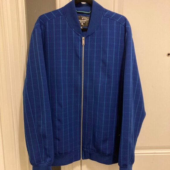 Men W Houston White Plaid Jacket Nearly New - Picture 2 of 6